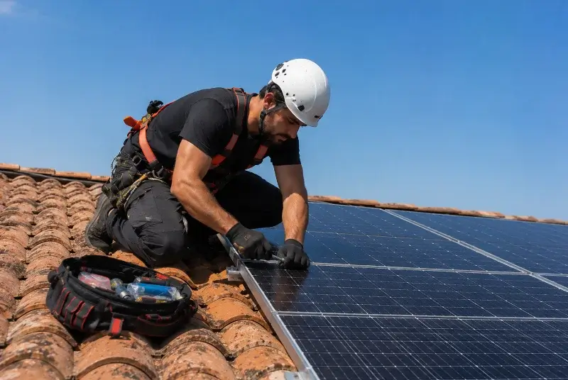 Maintenance et monitoring de panneaux solaires à Bourbourg