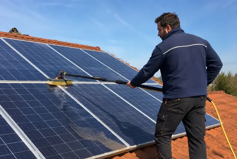 Nettoyage et entretien de panneaux solaires à Bourbourg